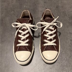 Converse Leather Chuck Taylor (Limited Ed) Brown Low Top, Unisex (W5.5, M3.5)